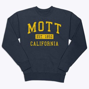 Mott California Classic Established Premium Crewneck Sweatshirt