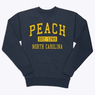 Peach North Carolina Classic Established Premium Crewneck Sweatshirt
