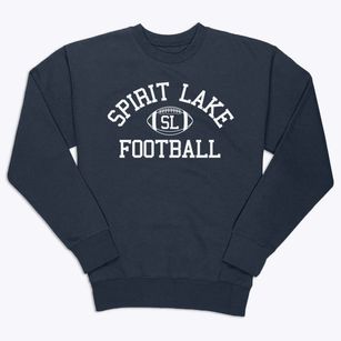Spirit Lake High School Classic Football Premium Crewneck Sweatshirt