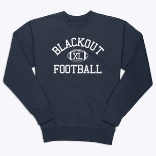 Blackout Classic Football Premium Crewneck Sweatshirt