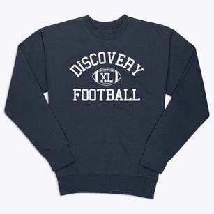 Discovery School Classic Football Premium Crewneck Sweatshirt