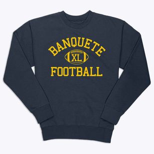 Banquete Intermediate School Classic Football Premium Crewneck Sweatshirt