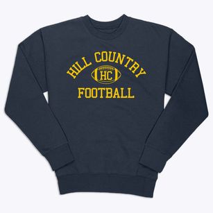 Hill Country Christian School Classic Football Premium Crewneck Sweatshirt