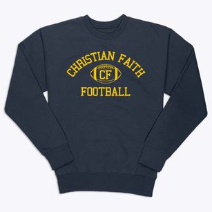 Christian Faith School Classic Football Premium Crewneck Sweatshirt