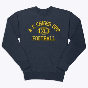 A C Criggs Opp Magnet School Classic Football Premium Crewneck Sweatshirt