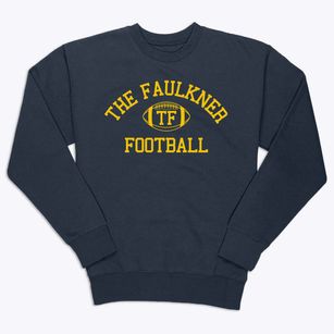 The Faulkner School Classic Football Premium Crewneck Sweatshirt