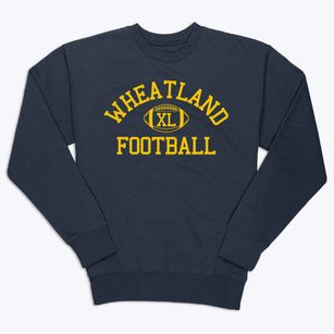 Wheatland High School Classic Football Premium Crewneck Sweatshirt
