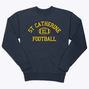 St Catherine Of Sienna Parish Classic Football Premium Crewneck Sweatshirt