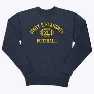 Mary E Flaherty School Classic Football Premium Crewneck Sweatshirt
