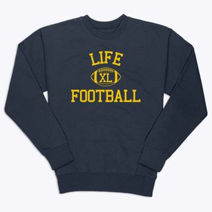 Life Christian School Classic Football Premium Crewneck Sweatshirt