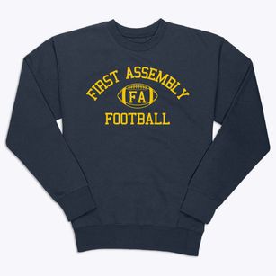 First Assembly Christian School Classic Football Premium Crewneck Sweatshirt