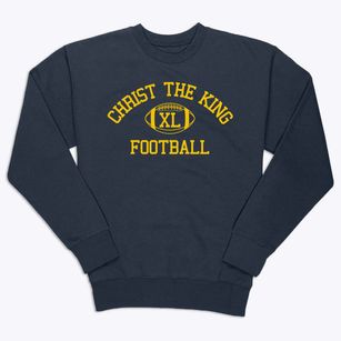 Christ The King School Classic Football Premium Crewneck Sweatshirt