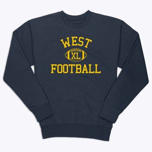 West Intermediate School Classic Football Premium Crewneck Sweatshirt