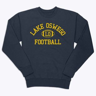 Lake Oswego Junior High School Classic Football Premium Crewneck Sweatshirt