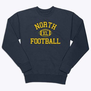 North High School Classic Football Premium Crewneck Sweatshirt