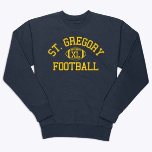 Saint Gregory The Great School Classic Football Premium Crewneck Sweatshirt