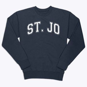 Saint Jo Senior High School Varsity Arch Premium Crewneck Sweatshirt