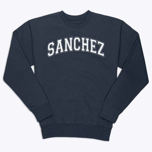 Sanchez Elementary School Varsity Arch Premium Crewneck Sweatshirt
