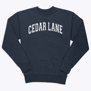 Cedar Lane Center Varsity Arch Premium Crewneck Sweatshirt