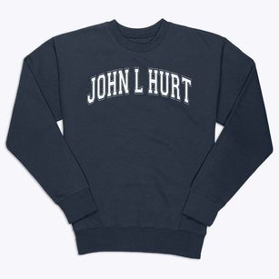 John L Hurt Elementary School Varsity Arch Premium Crewneck Sweatshirt