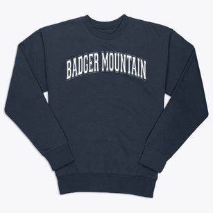 Badger Mountain Elementary School Varsity Arch Premium Crewneck Sweatshirt