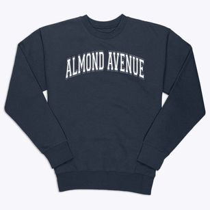 Almond Avenue School Varsity Arch Premium Crewneck Sweatshirt