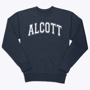 Alcott Elementary School Varsity Arch Premium Crewneck Sweatshirt