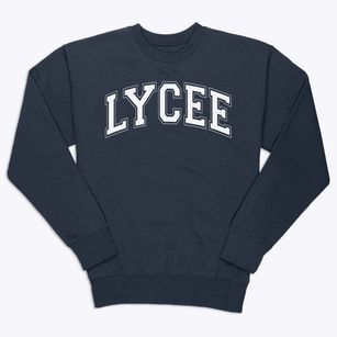 Le Lycee Francais School Varsity Arch Premium Crewneck Sweatshirt