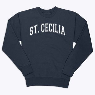 Saint Cecilia School Varsity Arch Premium Crewneck Sweatshirt