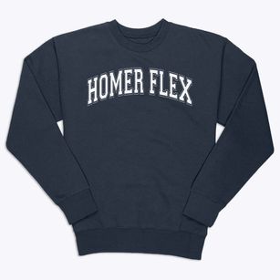 Homer Flex Alternative High School Varsity Arch Premium Crewneck Sweatshirt
