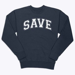 Save High School Varsity Arch Premium Crewneck Sweatshirt