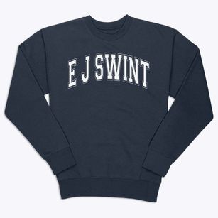 E J Swint Elementary School Varsity Arch Premium Crewneck Sweatshirt