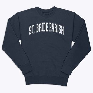 St Bride Parish Varsity Arch Premium Crewneck Sweatshirt
