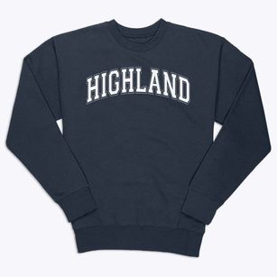 Highland Elementary School Varsity Arch Premium Crewneck Sweatshirt