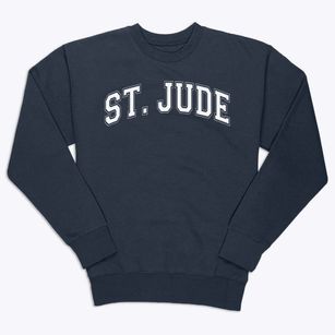 Saint Jude Catholic School Varsity Arch Premium Crewneck Sweatshirt
