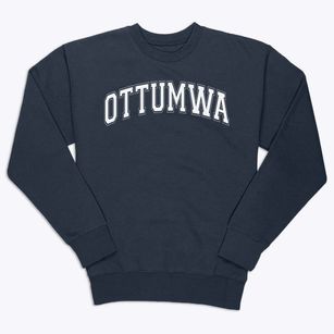 Ottumwa Community Preschool Varsity Arch Premium Crewneck Sweatshirt
