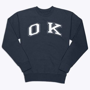 O K Elementary School Varsity Arch Premium Crewneck Sweatshirt