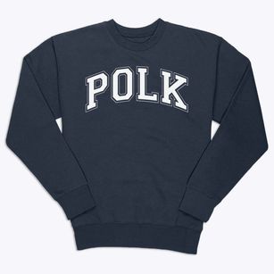 Polk Elementary School Varsity Arch Premium Crewneck Sweatshirt