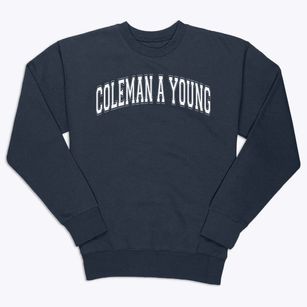 Coleman A Young Elementary School Varsity Arch Premium Crewneck Sweatshirt