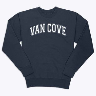Van Cove High School Varsity Arch Premium Crewneck Sweatshirt