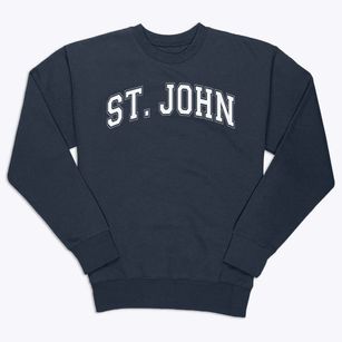 Saint John The Baptist School Varsity Arch Premium Crewneck Sweatshirt