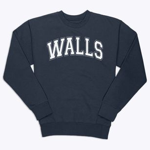 Walls Elementary School Varsity Arch Premium Crewneck Sweatshirt