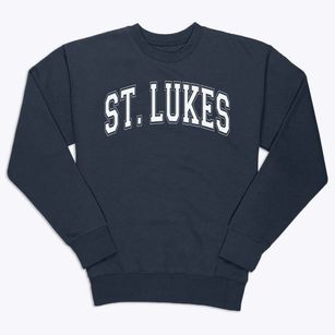 Saint Lukes Lutheran School Varsity Arch Premium Crewneck Sweatshirt