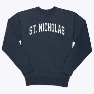 Saint Nicholas School Varsity Arch Premium Crewneck Sweatshirt