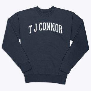 T J Connor Elementary School Varsity Arch Premium Crewneck Sweatshirt