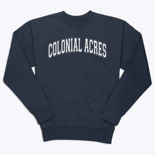 Colonial Acres Elementary School Varsity Arch Premium Crewneck Sweatshirt