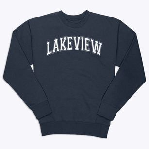 Lakeview Elementary School Varsity Arch Premium Crewneck Sweatshirt