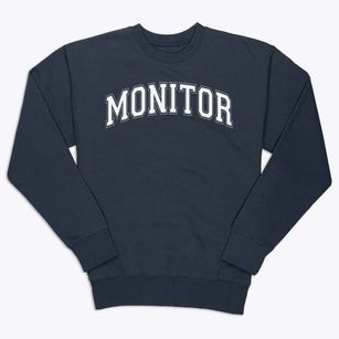 Monitor Elementary School Varsity Arch Premium Crewneck Sweatshirt