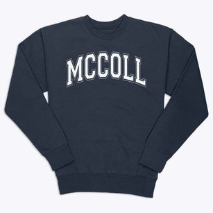 Mccoll Elementary School Varsity Arch Premium Crewneck Sweatshirt