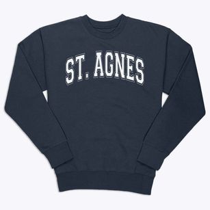 Saint Agnes Academy Varsity Arch Premium Crewneck Sweatshirt